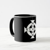 Tasse des SCHWARZEN Kaffees (Vorderseite Links)