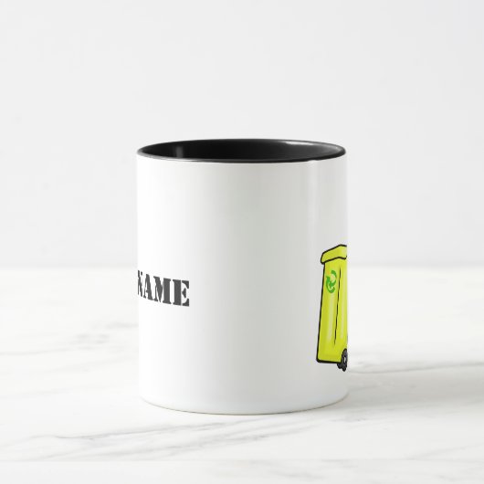 Tasse des schwarzen oder afroamerikanischen Müllma (Zentrum)