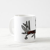 Tasse des Schweizer Armeemessers (Vorderseite Links)