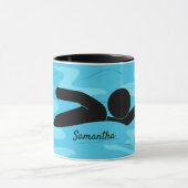 Tasse des Schwimmdesigns (Zentrum)