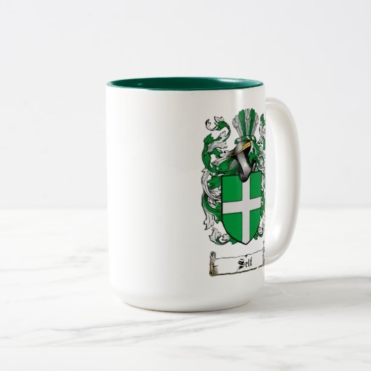 Tasse des Selbst-Familienwappens (VorderseiteRechts)