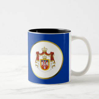 Tasse des serbischen Wappen