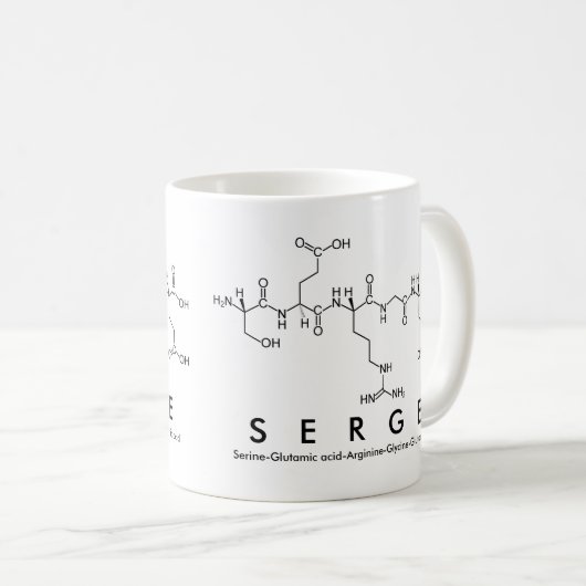 Tasse des Serge-Peptids (VorderseiteRechts)