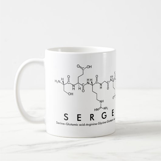 Tasse des Serge-Peptids (Links)