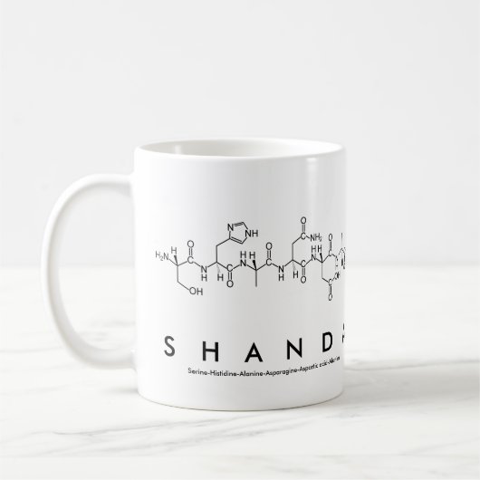 Tasse des Shanda-Peptids (Links)