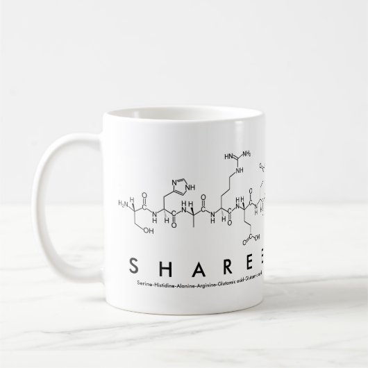 Tasse des Sharepeptids (Links)