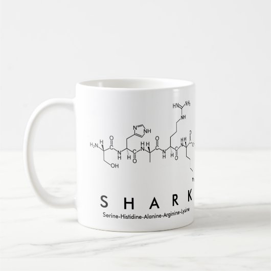 Tasse des Shark Peptids (Links)