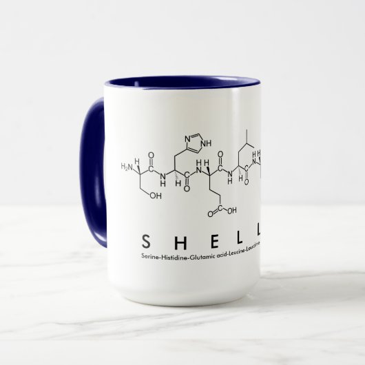 Tasse des Shelley-Peptids (Vorderseite Links)