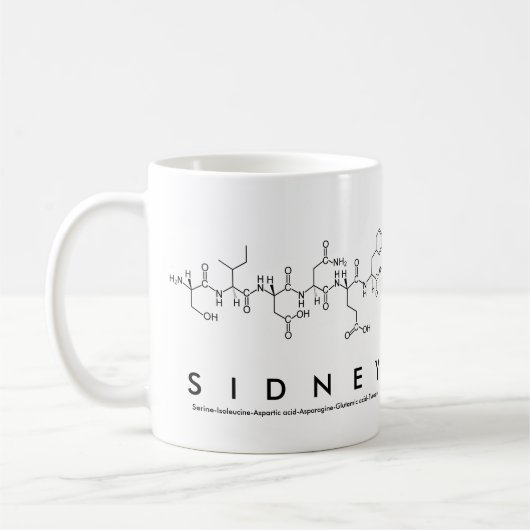 Tasse des Sidney-Peptids (Links)