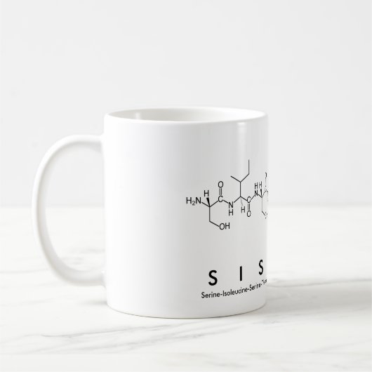 Tasse des Sistinpeptids (Links)