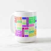 Tasse des Slogan-12-Step (Vorderseite Links)