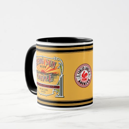 Tasse des Sonnenkaffees (Vorderseite Links)