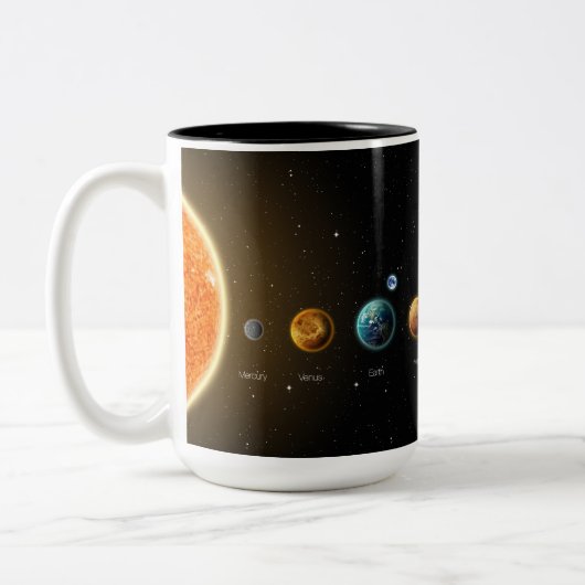 Tasse des Sonnensystems für Schwarze Galaxie (Links)