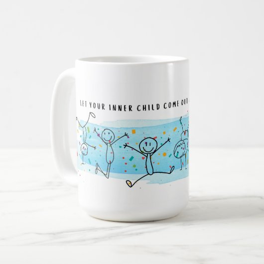 Tasse des spielerischen Geistes (Vorderseite Links)