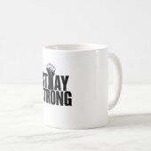 Tasse des starken Faust-Symbols bleibe (VorderseiteRechts)