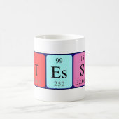 Tasse des Stesseln periodischer Tabellennamen (Mittel)