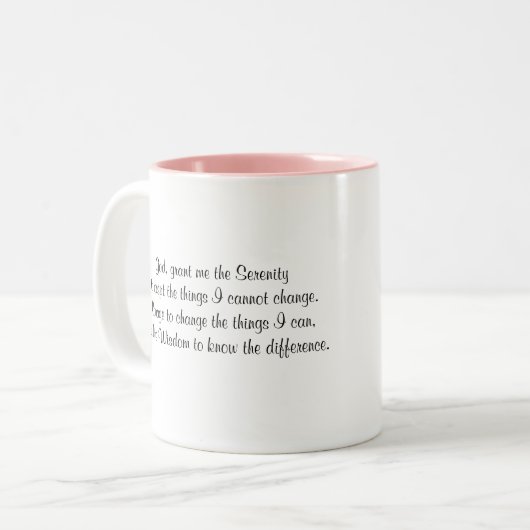 Tasse des Stille-Gebet mit Betafisch (Vorderseite Links)