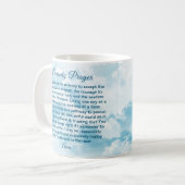 Tasse des Stillen Gebet mit blauem Himmel und Wolk (Vorderseite Links)