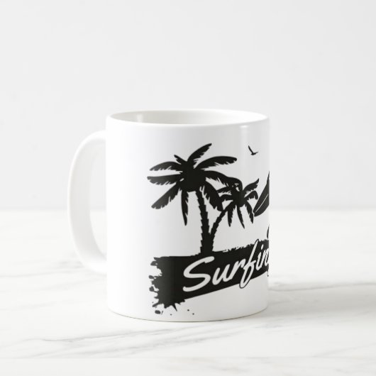 Tasse des Surfens (Vorderseite Links)