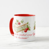 Tasse des süßesten Scoop-Lehrers - Zurück zu Schul (Vorderseite Links)