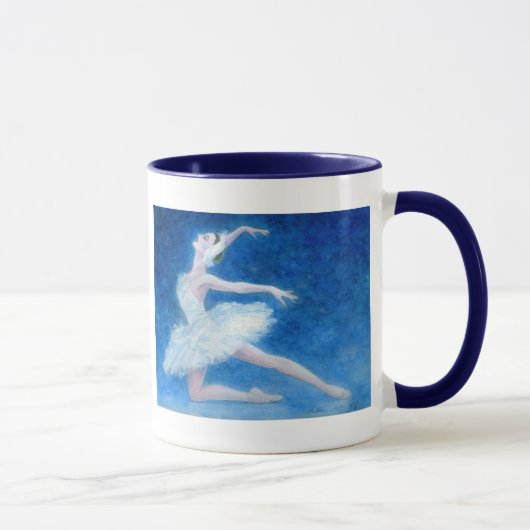 Tasse des Swan See-Ballett-2-Sided (Rechts)