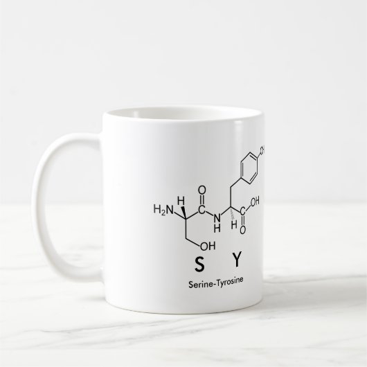 Tasse des Sy-Peptids (Links)