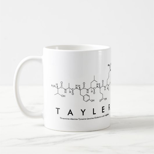 Tasse des Tayler Peptids (Links)