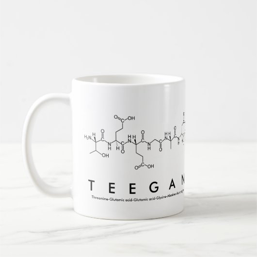 Tasse des Teegan-Peptids (Links)