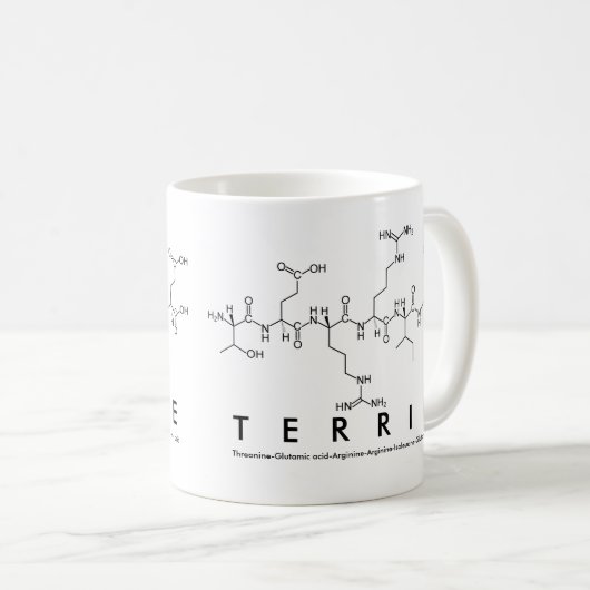 Tasse des Terrie-Peptids (VorderseiteRechts)