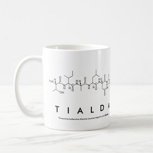 Tasse des Tialda-Peptids (Links)