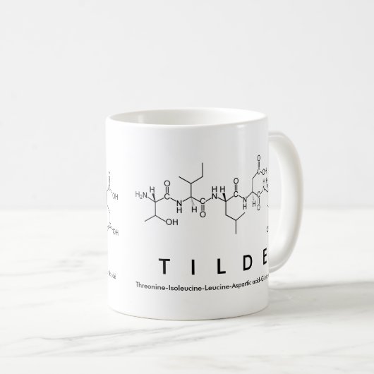 Tasse des Tilde-Peptids (VorderseiteRechts)