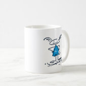Tasse des Traumkaffees (Blue Girl) (VorderseiteRechts)