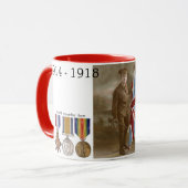 Tasse des Tribut-WW1. Wir erinnern uns an sie (Vorderseite Links)