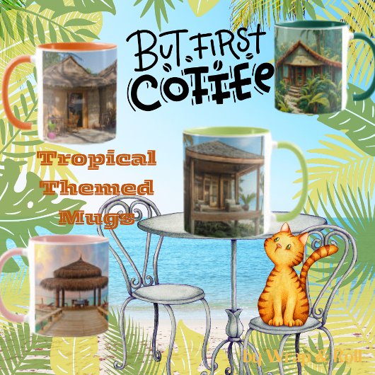 Tasse des tropischen Strandes