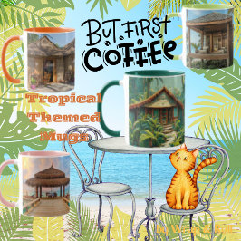 Tasse des tropischen Strandes