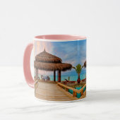 Tasse des tropischen Strandes (Vorderseite Links)