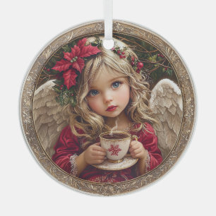 Tasse des Trostes – Engel des winterlichen Frieden Ornament Aus Glas