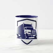 Tasse des Truck Driver-Logos (Zentrum)