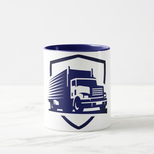 Tasse des Truck Driver-Logos (Zentrum)