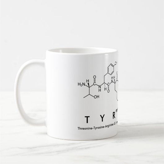 Tasse des Tyreece-Peptids (Links)