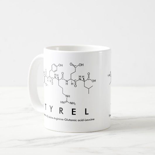 Tasse des Tyrel Peptids (Vorderseite Links)