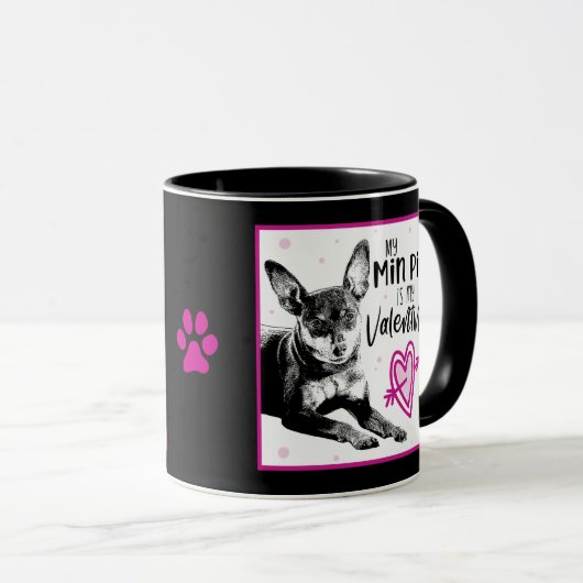 Tasse des Valentinstag MinPin - Valentinstag (VorderseiteRechts)