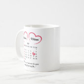 Tasse des Valentinstag nach Maß, Geschenke zum Jah (Vorderseite Links)