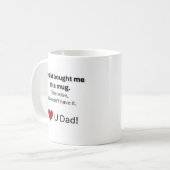 Tasse des Vaters. Phantastisch für Jeden Papa! (Vorderseite Links)