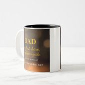 Tasse des Vaters - Vater, Du bist mein erster Held (Vorderseite Links)