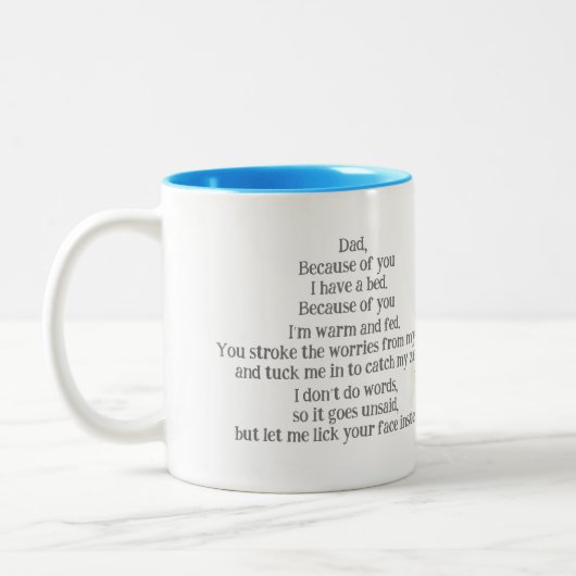 Tasse des Vaters vom Hund (Links)