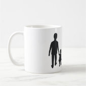 Tasse des Vaters zum Sohn-Design-Kaffee (Links)