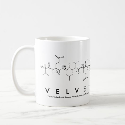 Tasse des Velvet-Peptids (Links)