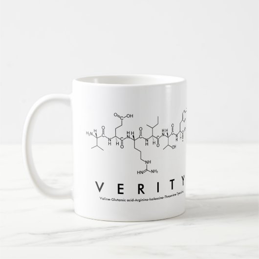 Tasse des Verity-Peptids (Links)