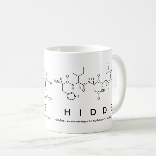 Tasse des versteckten Peptids (VorderseiteRechts)